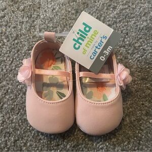 Carter's Soft Pink Baby Walker Shoes